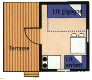 Camping Alleyras - Chalets-Anaïs - plans